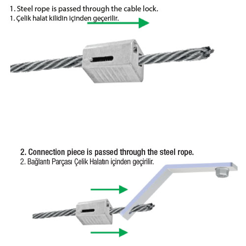 Çelik Halat Kilidi – ARDIÇ – Kablo Kanalları – Kablo Merdivenleri